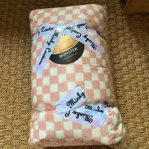 Pink Minky Couture Blanket (send offers)